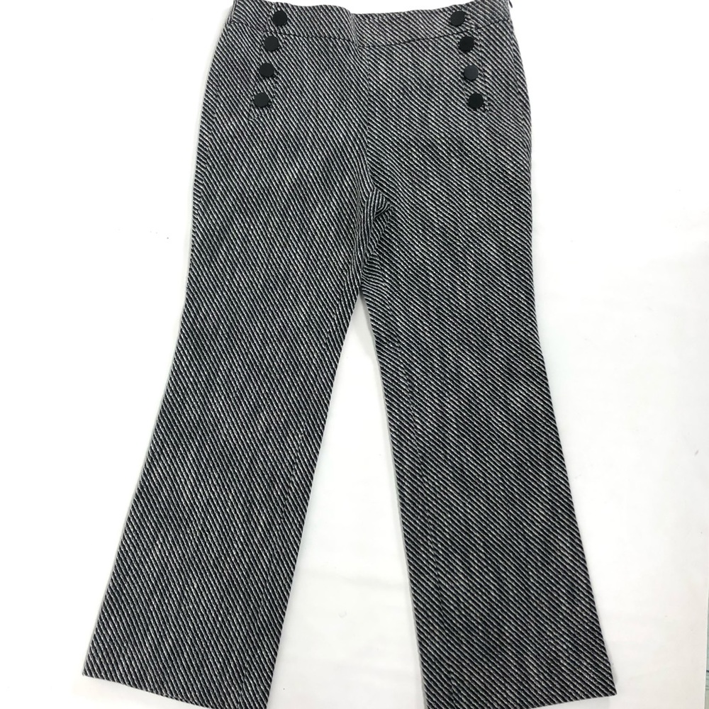 NWOT Loft Marisa black & white trouser 12P.
